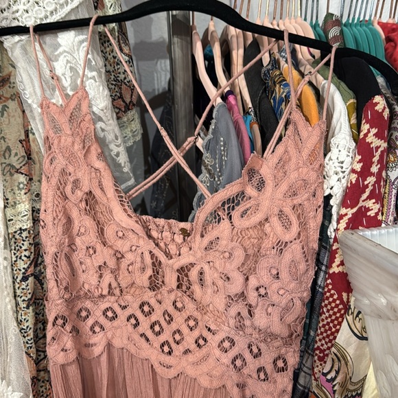 288 // EUC Intimately Free People Rose Adella Dress // L - Picture 3 of 3